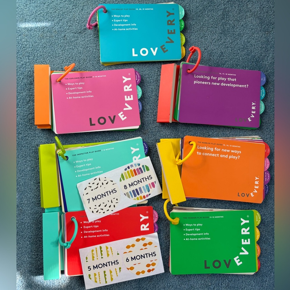 Lovevery Baby Play guides Months 5-21
